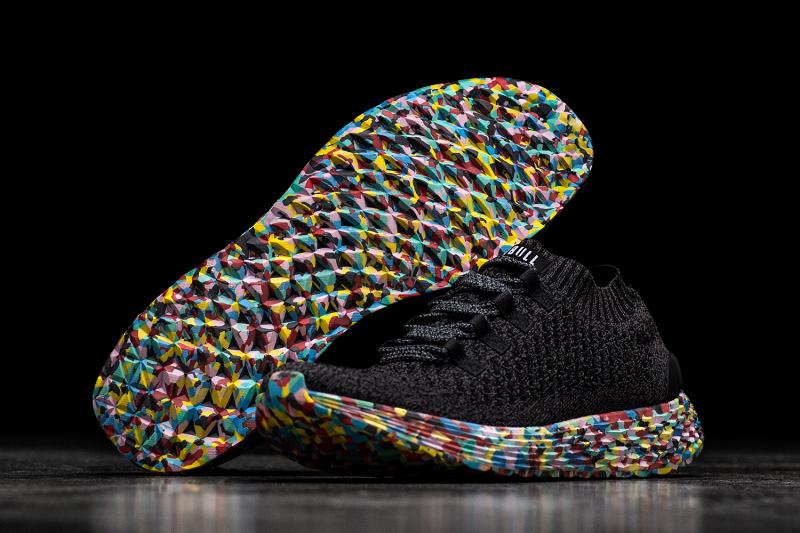 Nobull Wild Knit Runner Men's Running Shoes Black | USA X1121Y